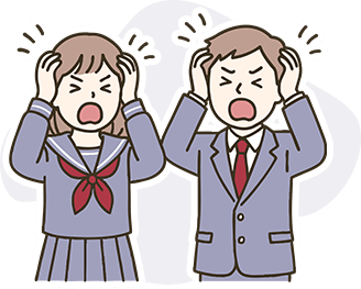 悩むイラスト